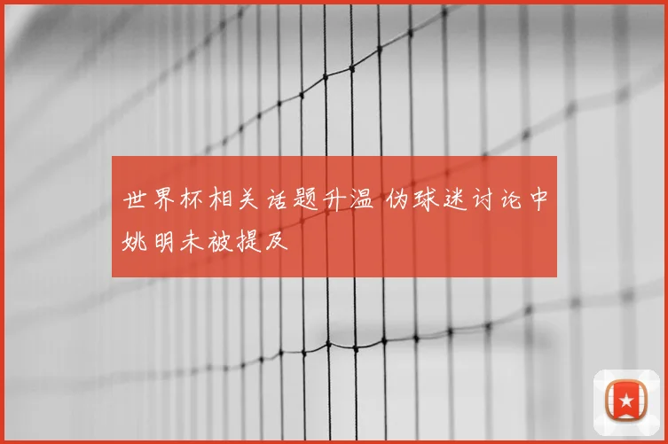 世界杯相关话题升温 伪球迷讨论中姚明未被提及
