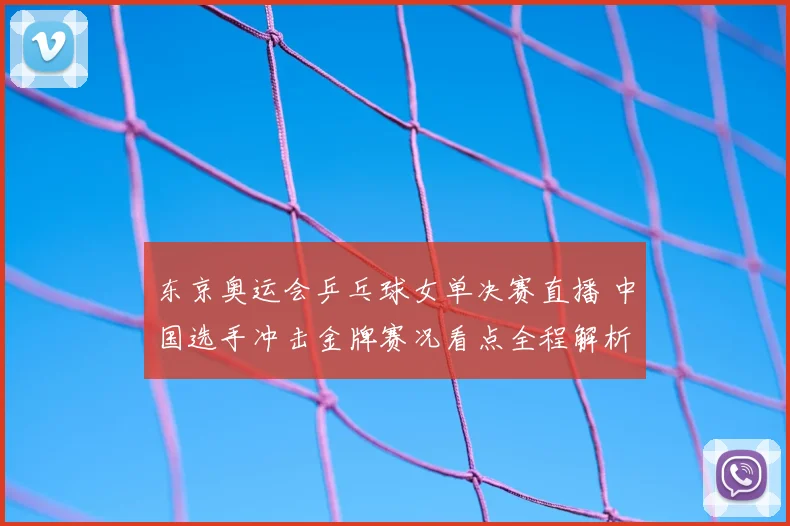 东京奥运会乒乓球女单决赛直播 中国选手冲击金牌赛况看点全程解析